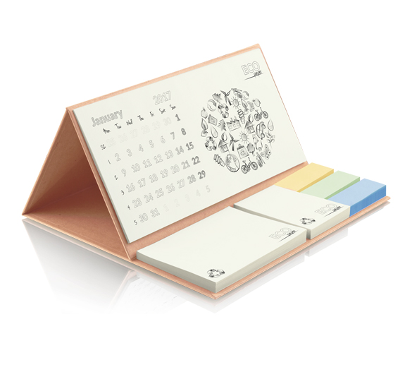 PM201-KRAFT Kalender mit Bookcover-Aufsteller KRAFT