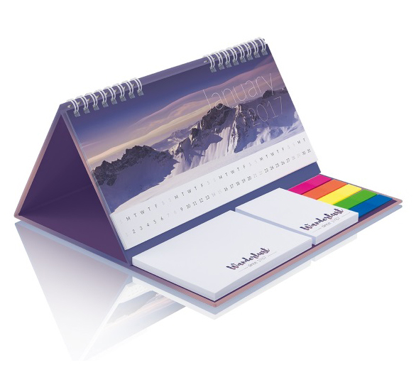 PM202b Kalender mit Bookcover-Aufsteller
