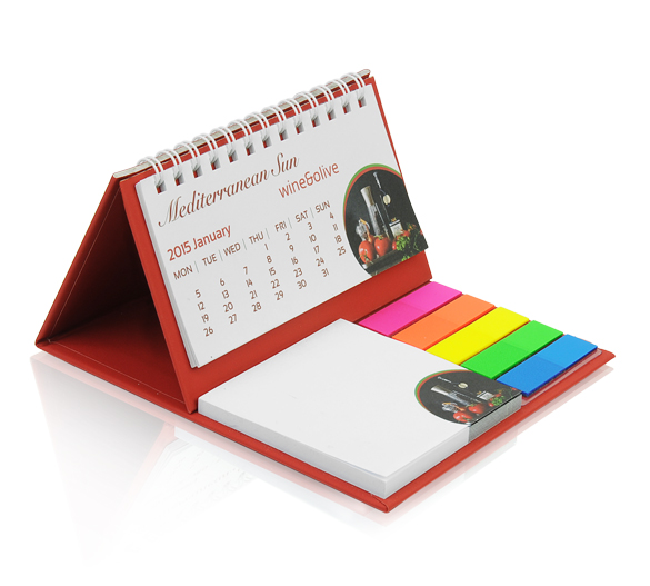 PM208 Kalender mit Bookcover-Aufsteller