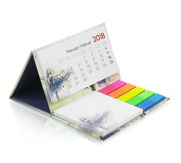 PM209 Kalender mit Bookcover-Aufsteller