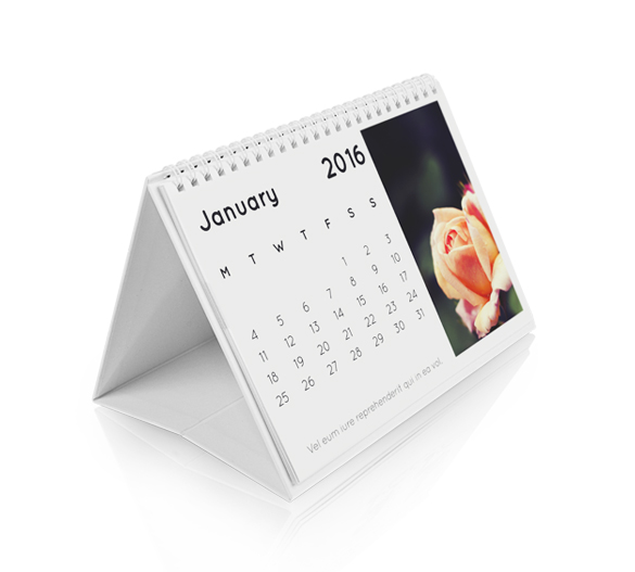 PM205b Kalender mit Bookcover-Aufsteller