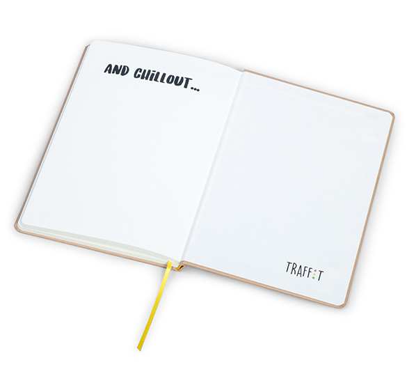 MN36-KRAFT Mindnotes in Bookcover - Umschlag mit KRAFT Papier Einband
