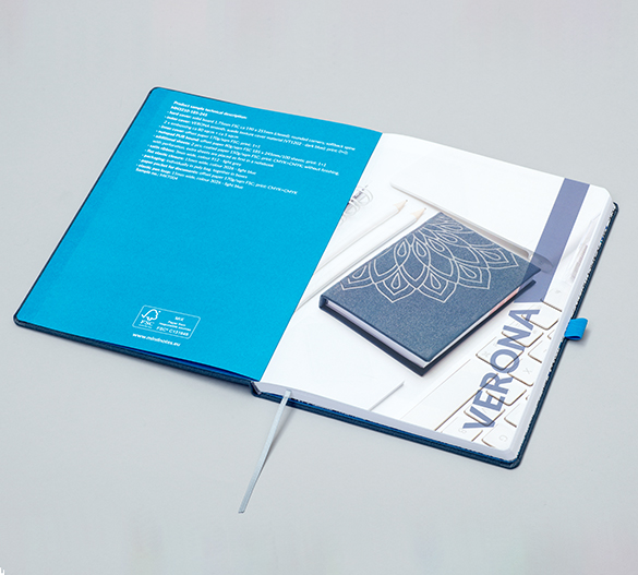 MN32 Mindnotes in Bookcover - Umschlag mit VERONA Einband
