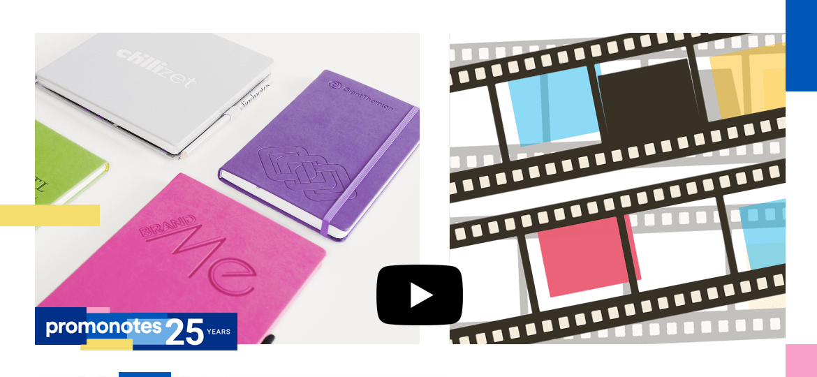 Hardcover Mindnotes in a PU coating material. Check our latest video!