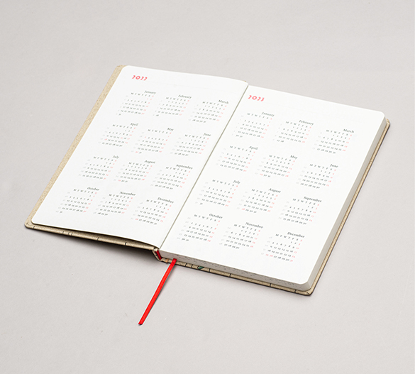 MN31-CAL-GRASS Mindnotes® Kalenderbuch mit Graspapier Hardcover