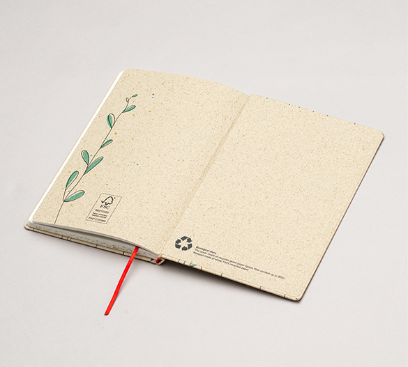 MN31-CAL-GRASS Mindnotes® Kalenderbuch mit Graspapier Hardcover