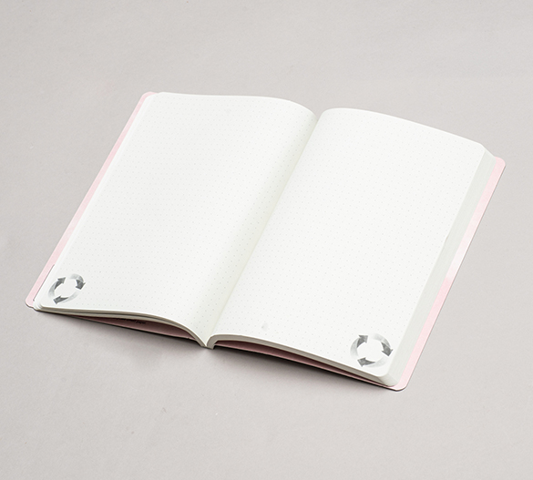 MN11-WHITE Mindnotes® mit Recyclingpapier Softcover