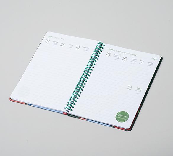 PM300-CAL Mindnotes® Wire-O Kalenderbuch in Hardcover Umschläge