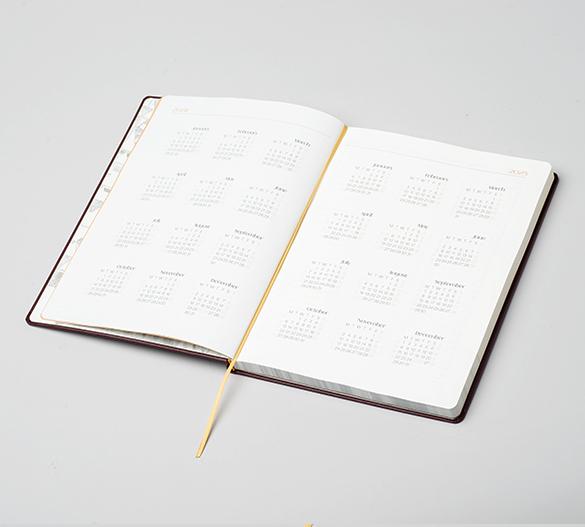 MN32-CAL-TOSCANA Mindnotes® Kalenderbuch mit einem TOSCANA Hardcover Umschlag